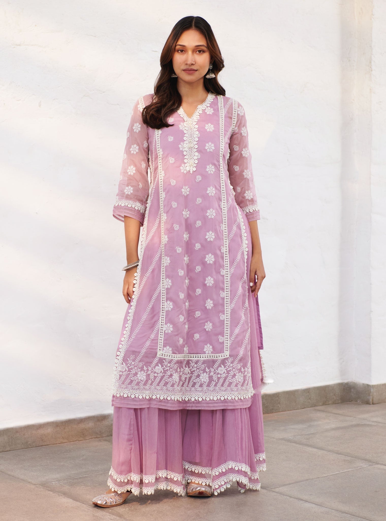 Mulmul Organza Armagh Kurta