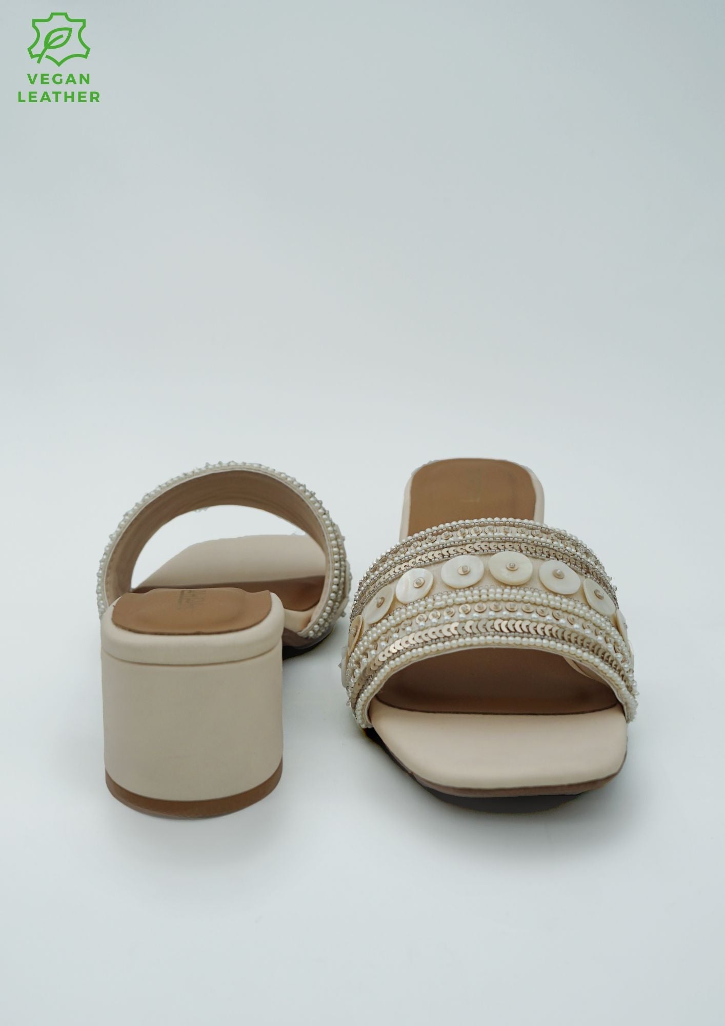 Kayla Off White Vegan Heel