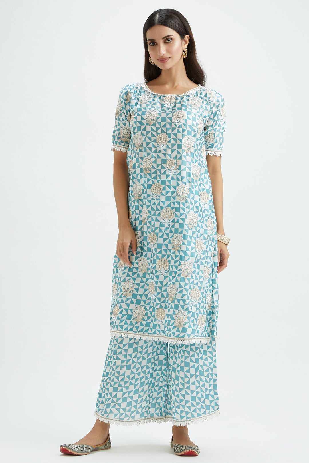 Dover Teal Kurta