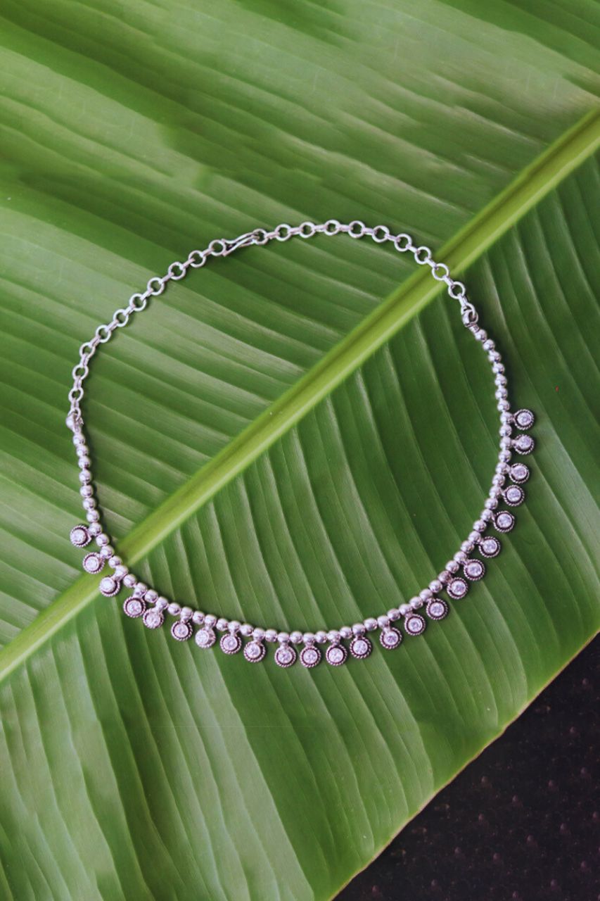 Pure Silver Heer Necklace