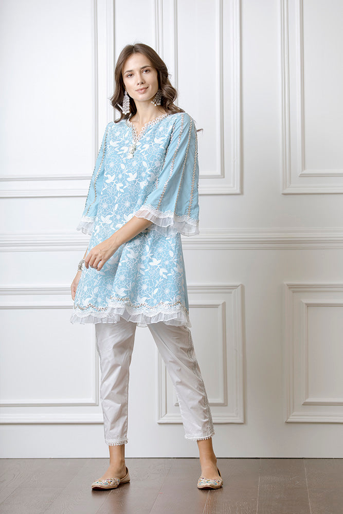Hana Turquoise Kurta Set