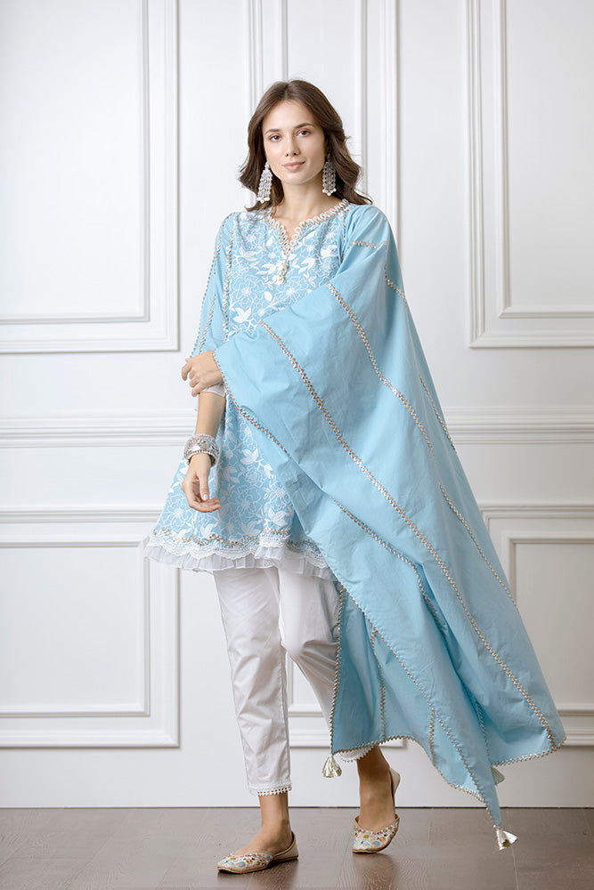 Hana Turquoise Kurta Set