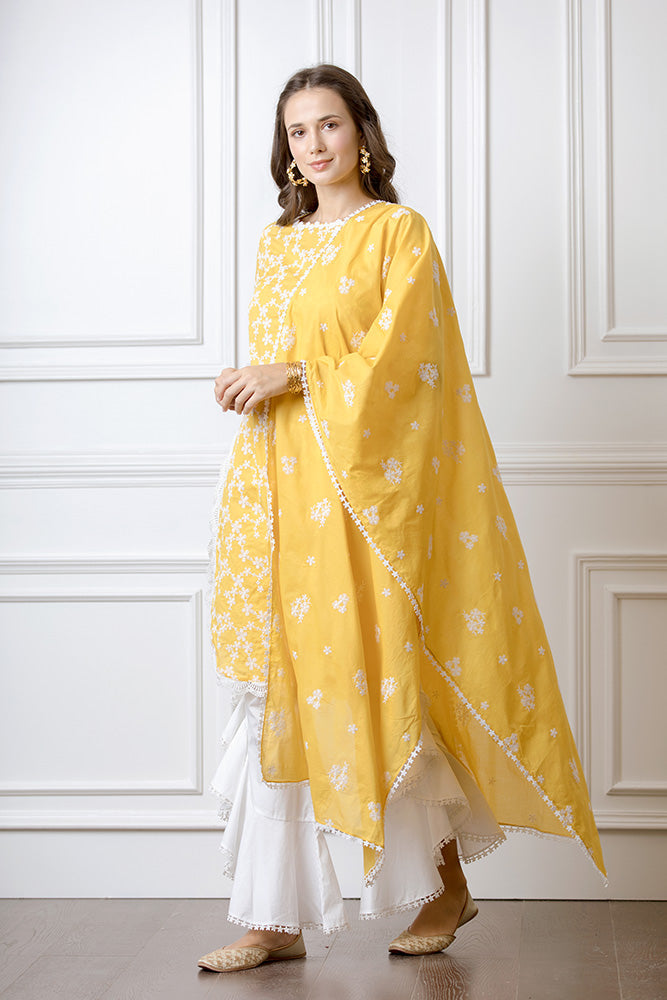 Rosella Mango Kurta Set