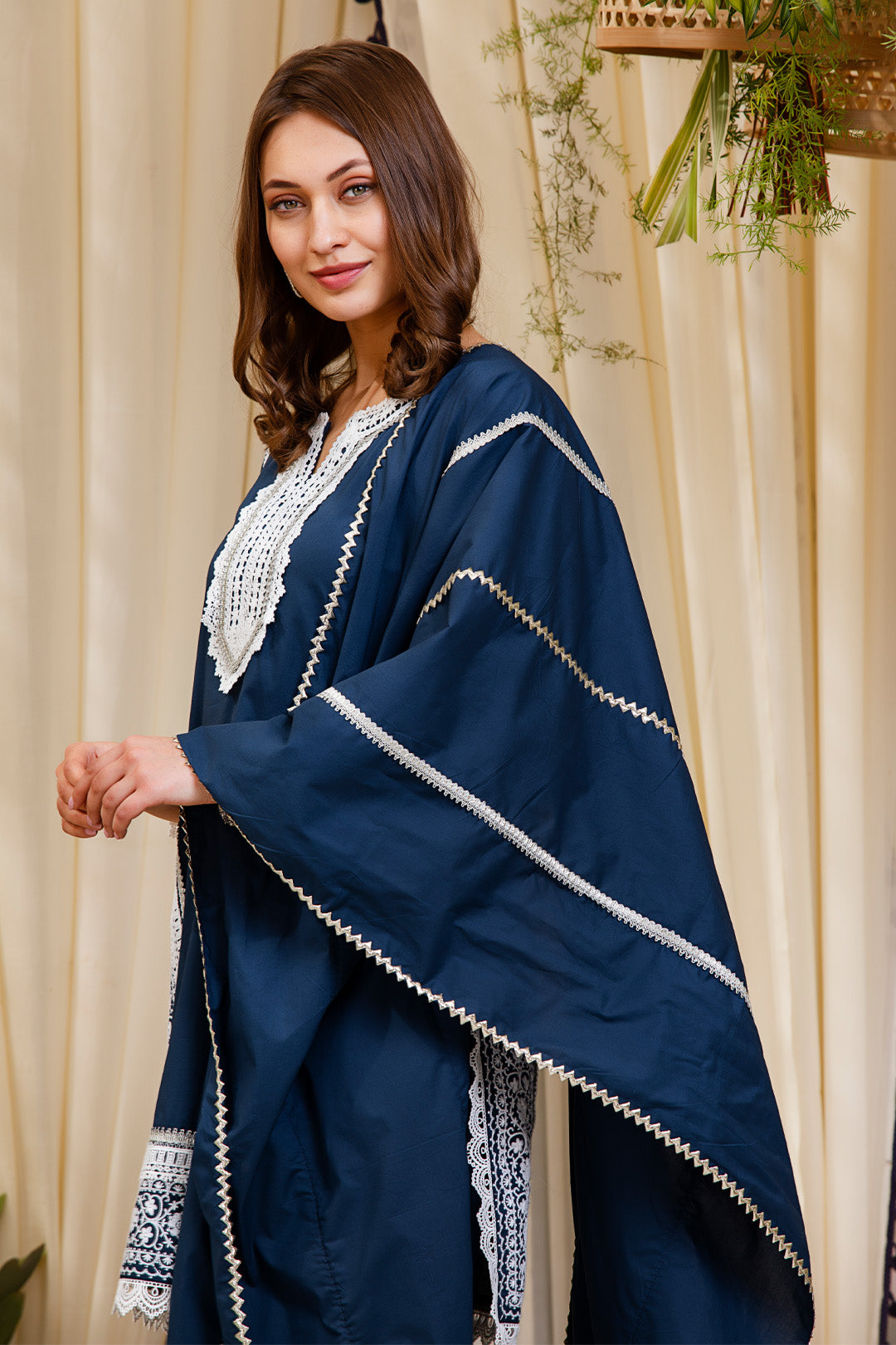 Mulmul Supima Cotton New Full Gota Dupatta