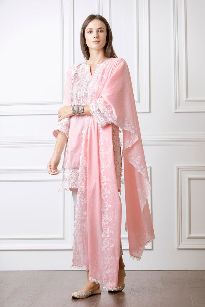 Quill Pink Kurta Set