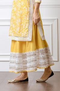 Flora Kurta with Skirt Set