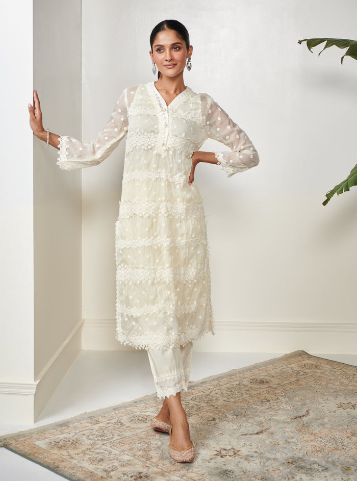 Mulmul Organza Nessa Kurta