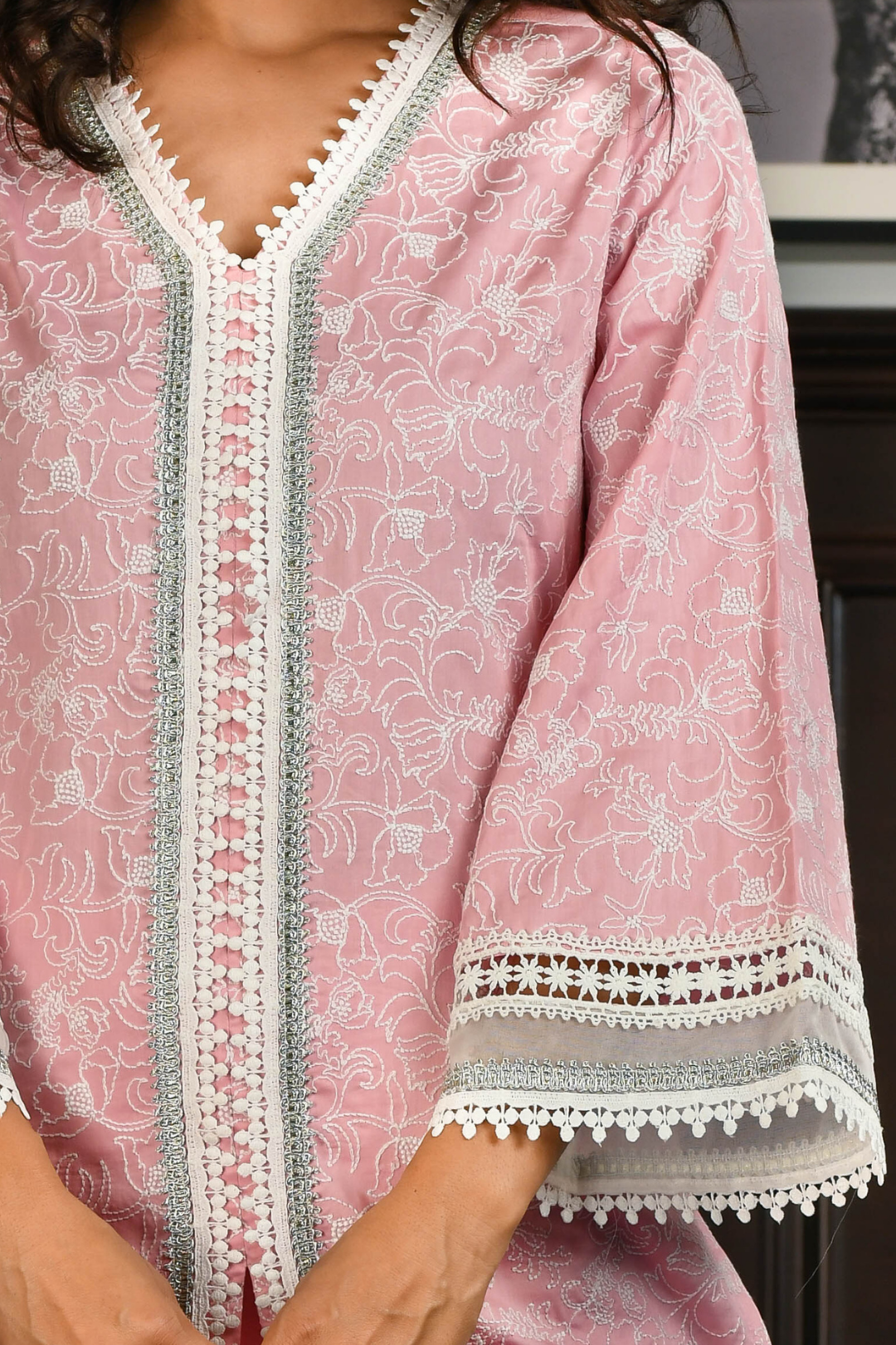 PIMA SATIN RAFA KURTA