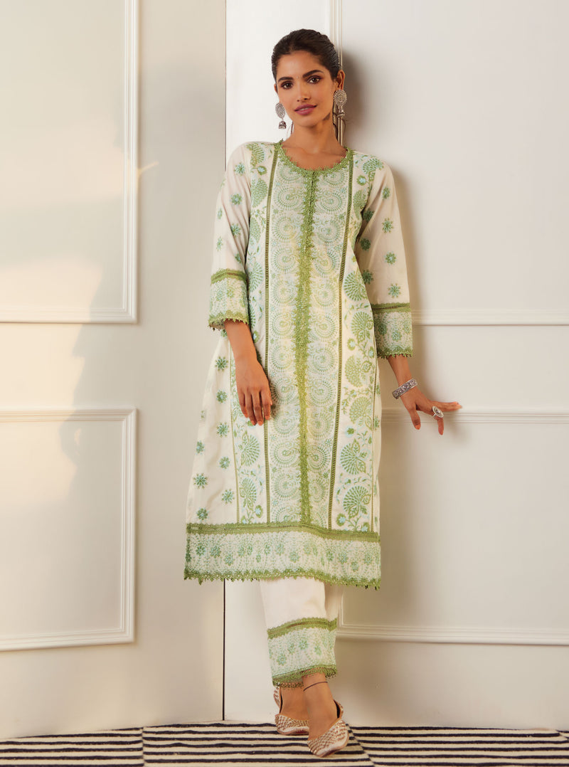 Mulmul Supima Cotton Soleil  Kurta