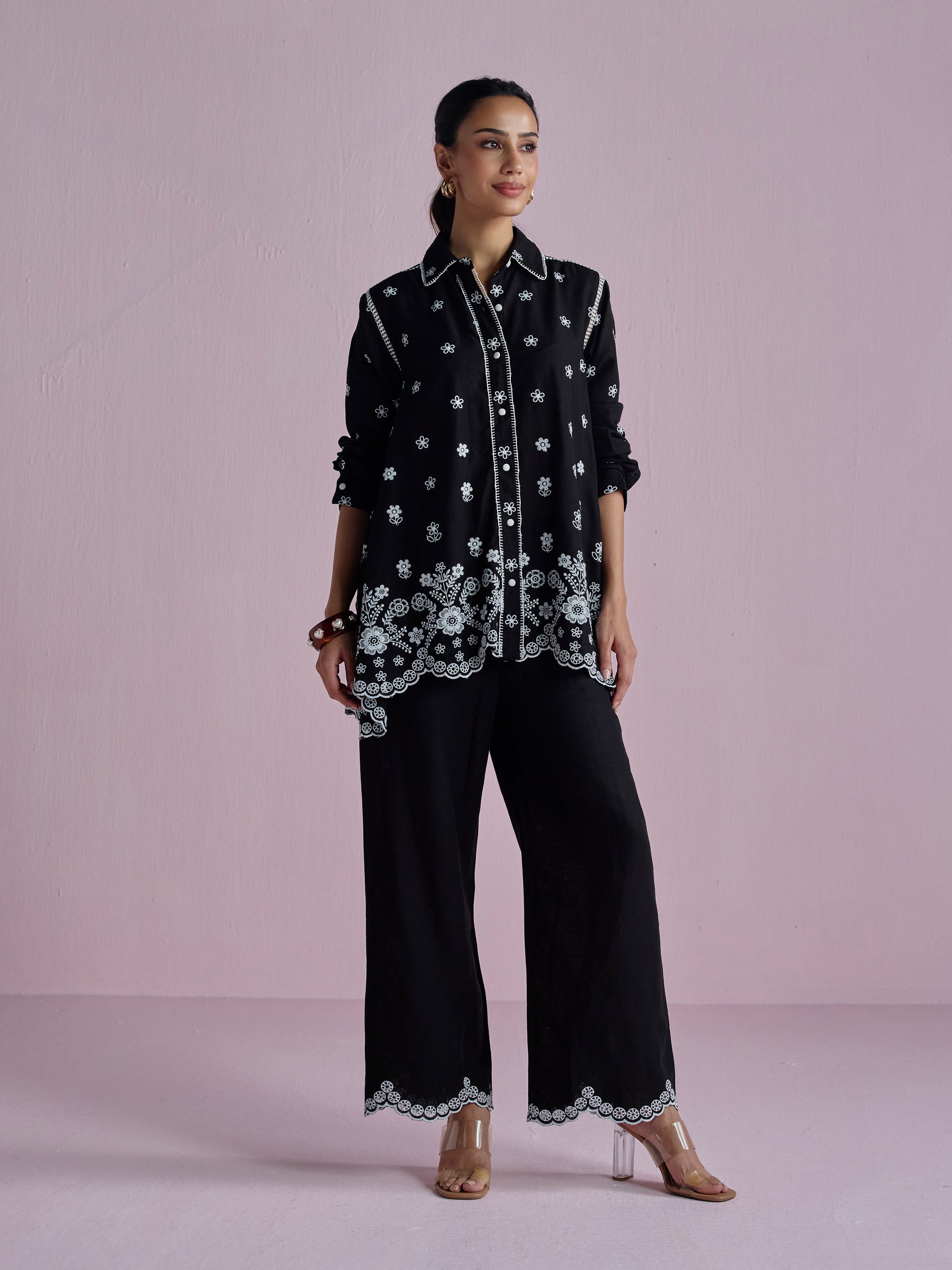 Clement Linen Black Co-ord Set