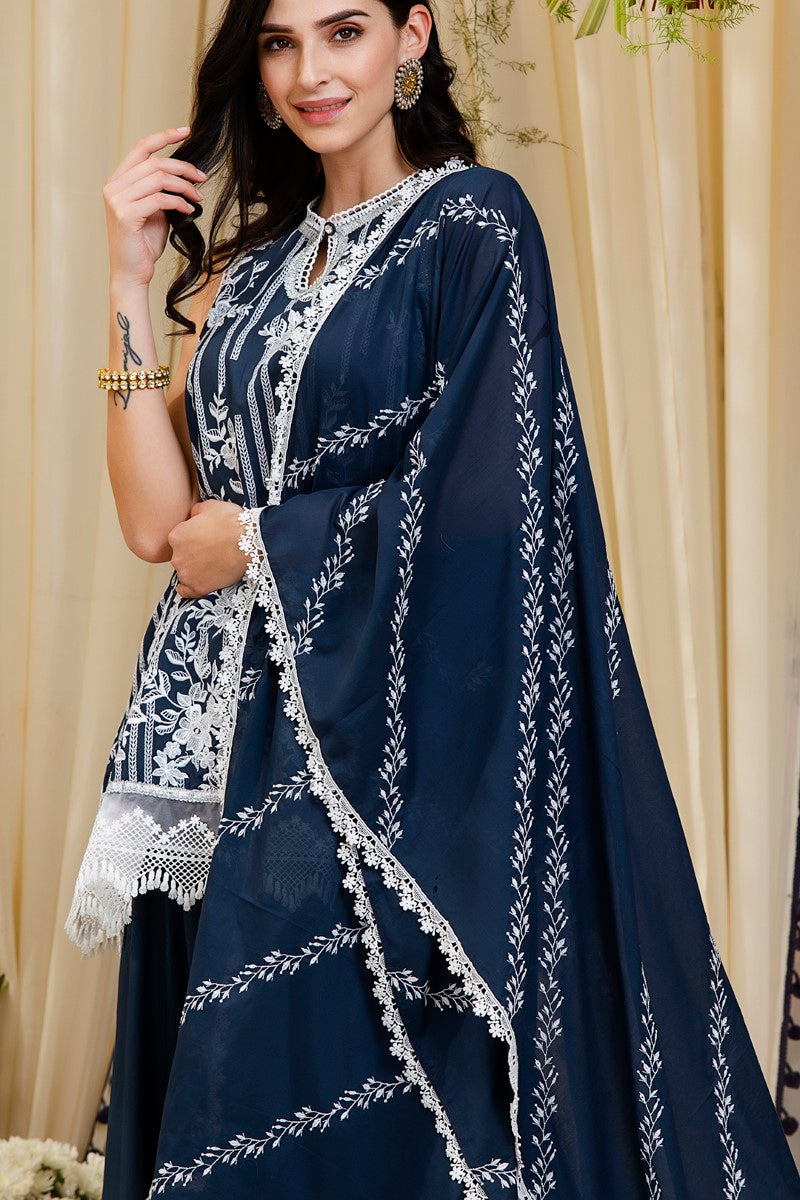 Blossom kurta with Blossom Sharara
