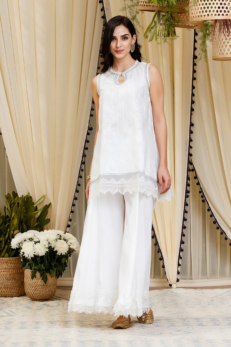 Blossom kurta with Blossom Sharara