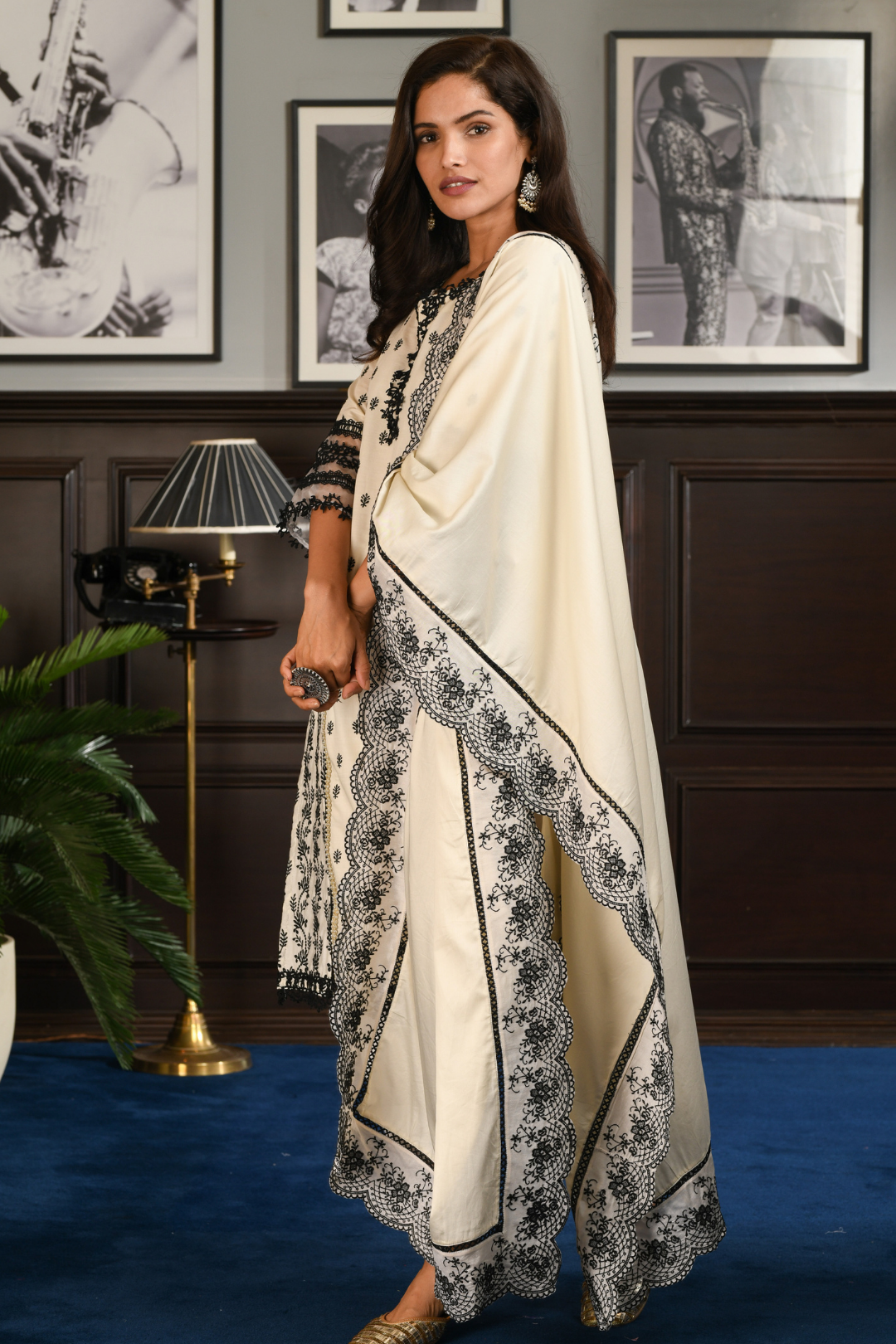 Pima Satin Merry Kurta With Harem Pyajama